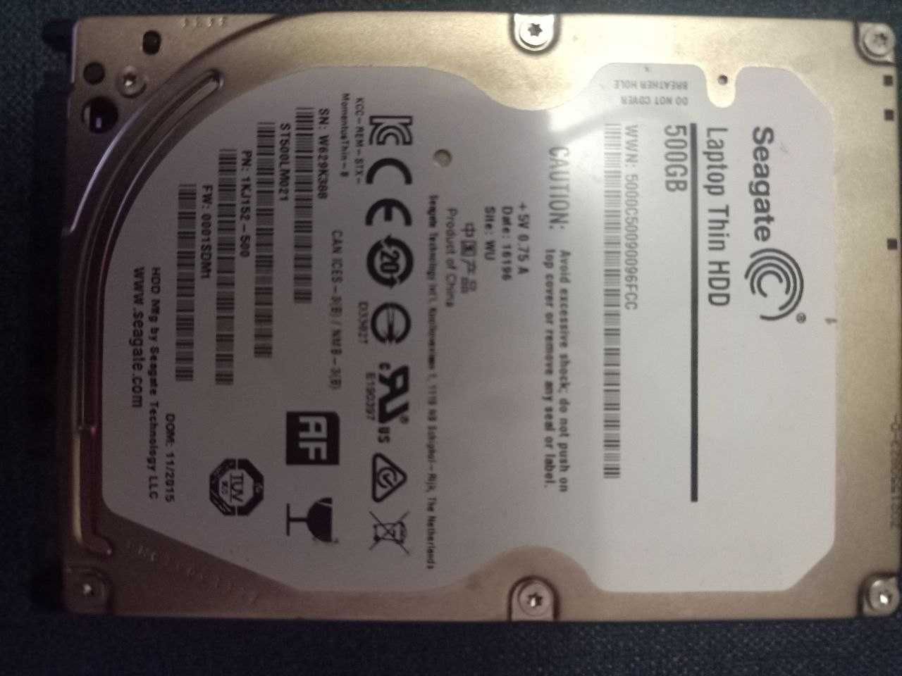 Жорсткий диск для ноутбука 2.5" 500GB SEAGATE (ST500LM021)