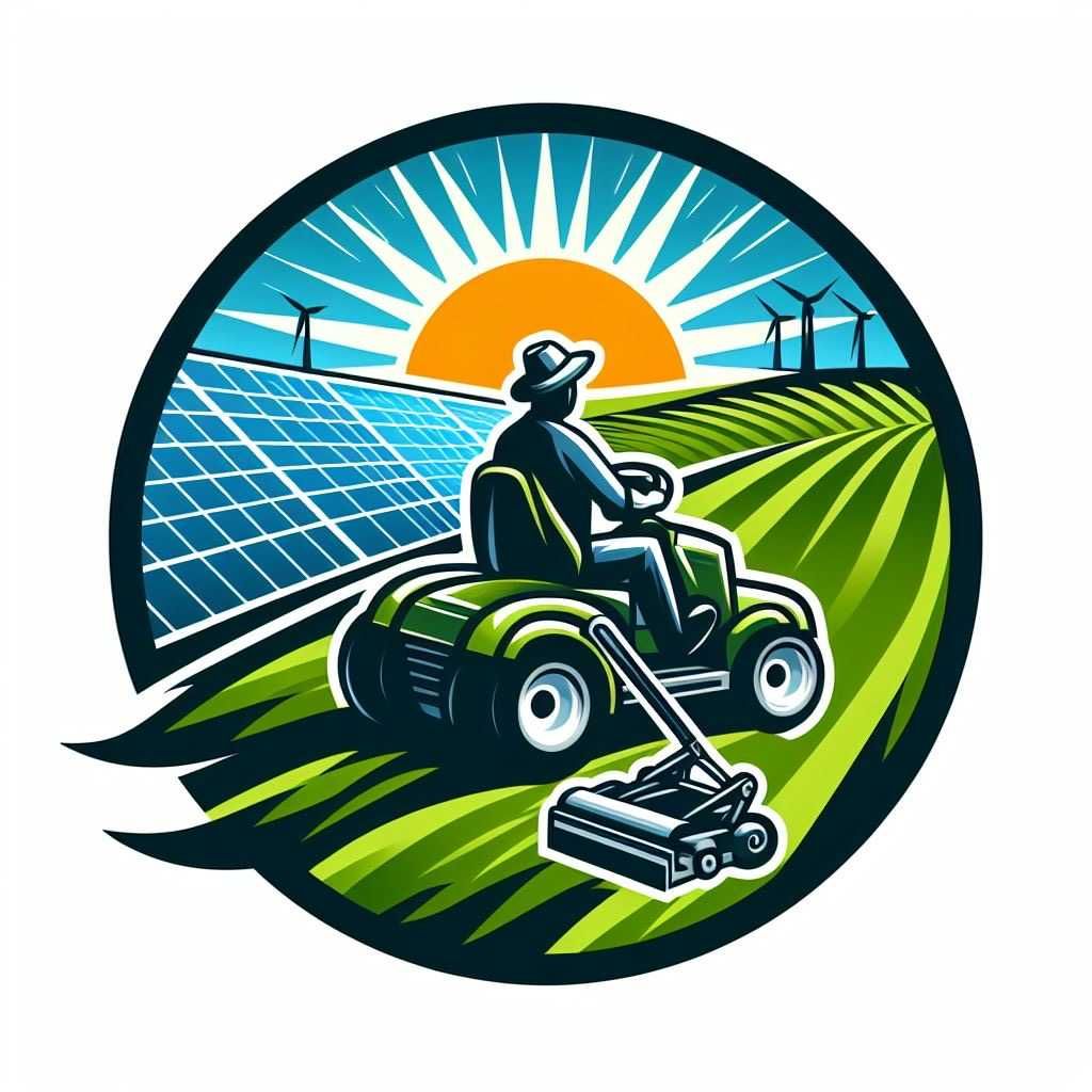 Koszenie farm PV dronem Raymo - koszenie farm fotowoltaicznych w XXIw!
