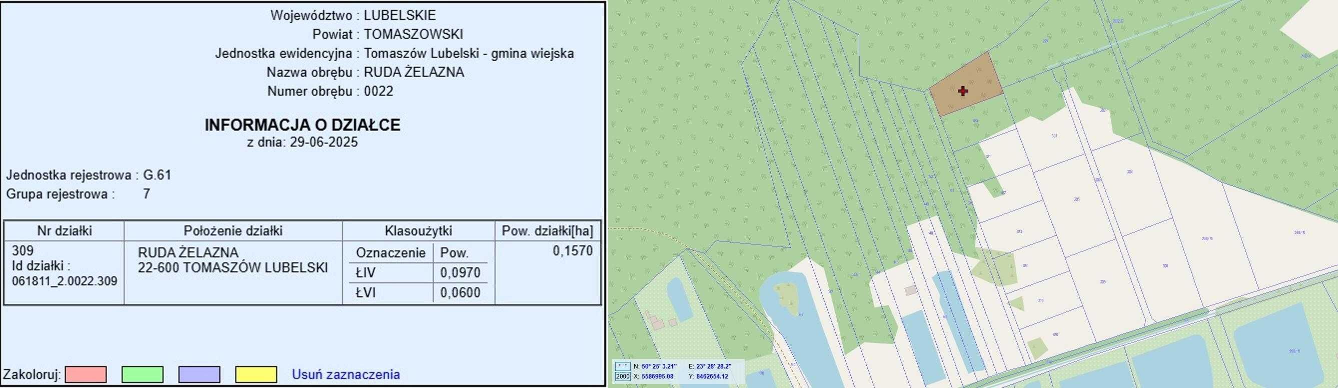 Ruda Żelazna, Działki, rekreacja-stawy, przy lesie