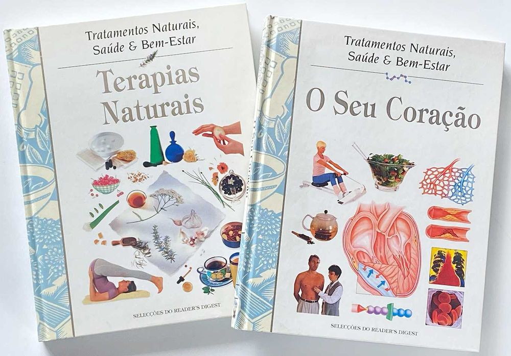 Livros "Terapias Naturais" e "O Seu Coração"
