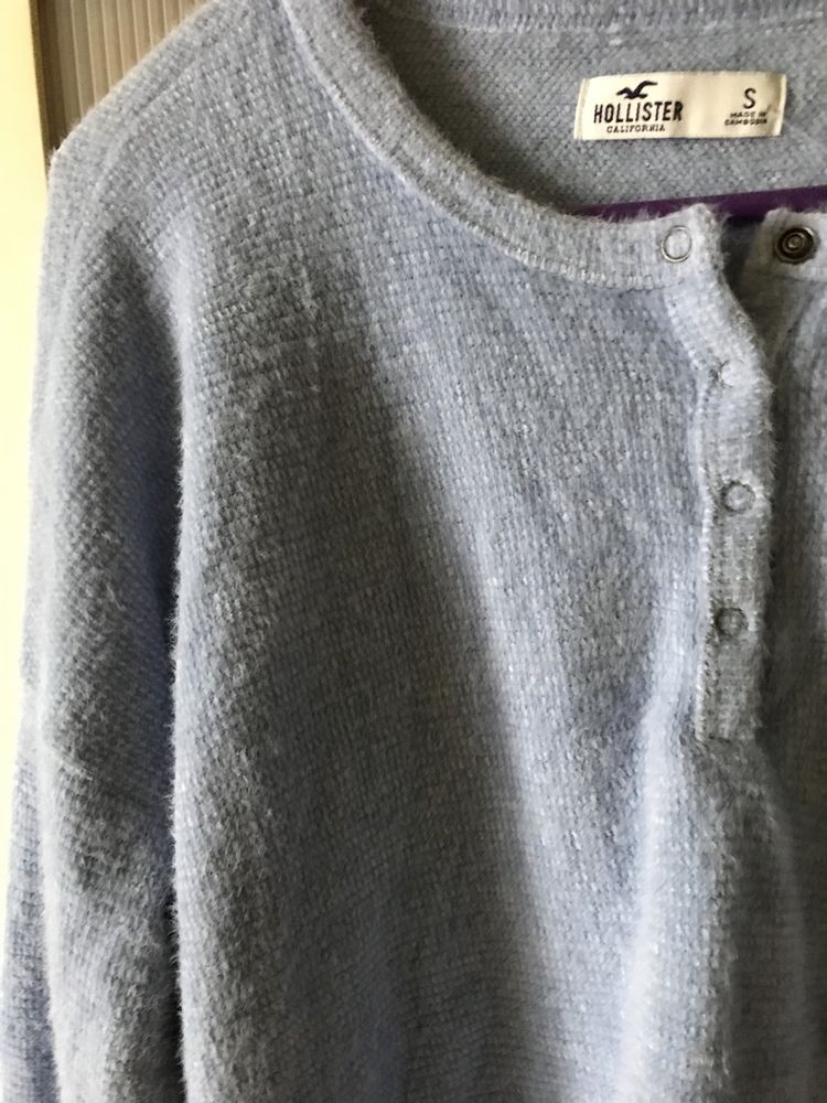 Sweter Holister niebieski