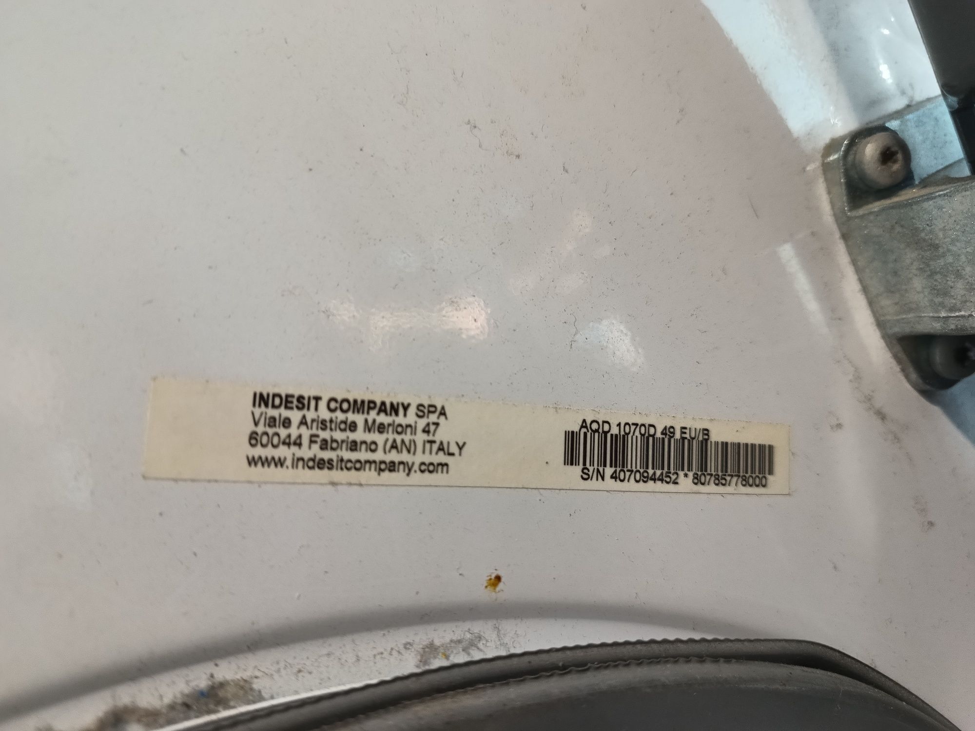 Część do pralki 10kg  aqd 1070d 49 eu