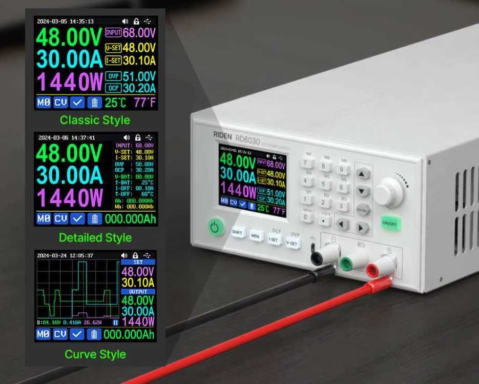 Лабораторный блок питания RIDEN RD6018 0-60V 0-18A + Wi-Fi - в сборе