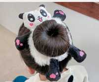 Заколка на волосы резинка в виде  панды