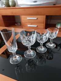 Conjunto de 24 copos cristal d'arques