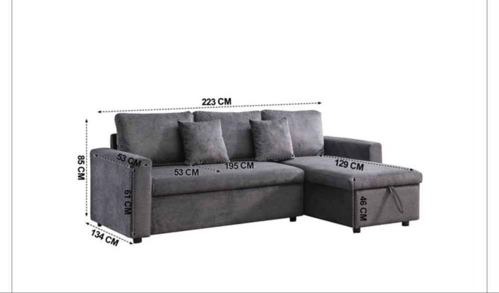Vendo sofa cor cinza com arrumacao e travaseiras bom preco