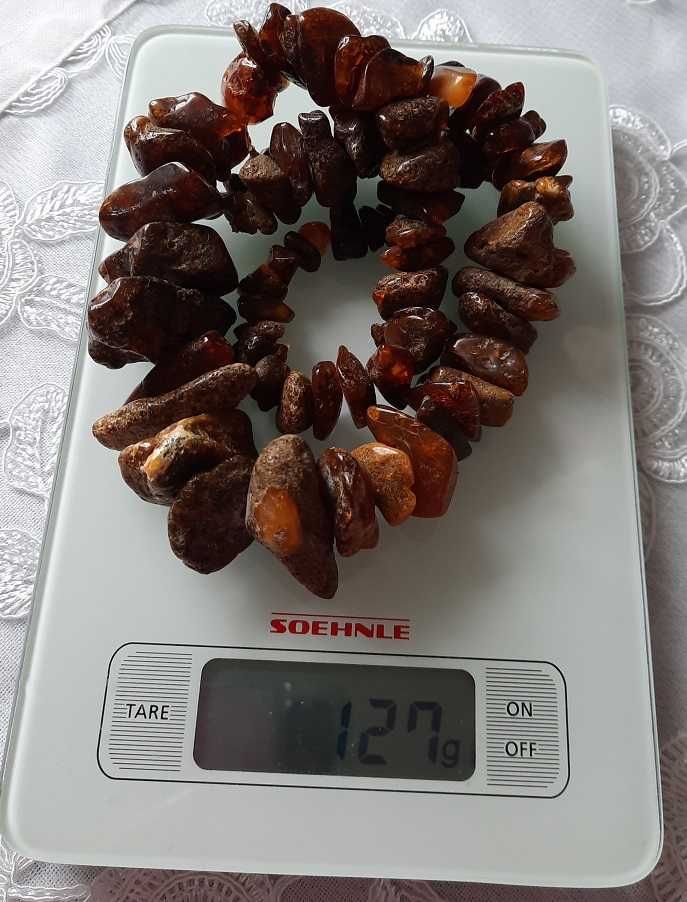 Piękne duże bursztyny naszyjnik bursztyn Naturalny Bałtycki 70 cm