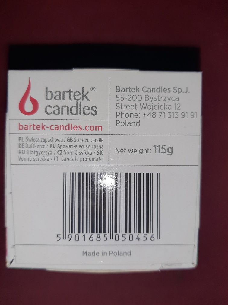 Bartek Candles, Świeczka zapachowa w szkle 30h
Świeczka zapachowa