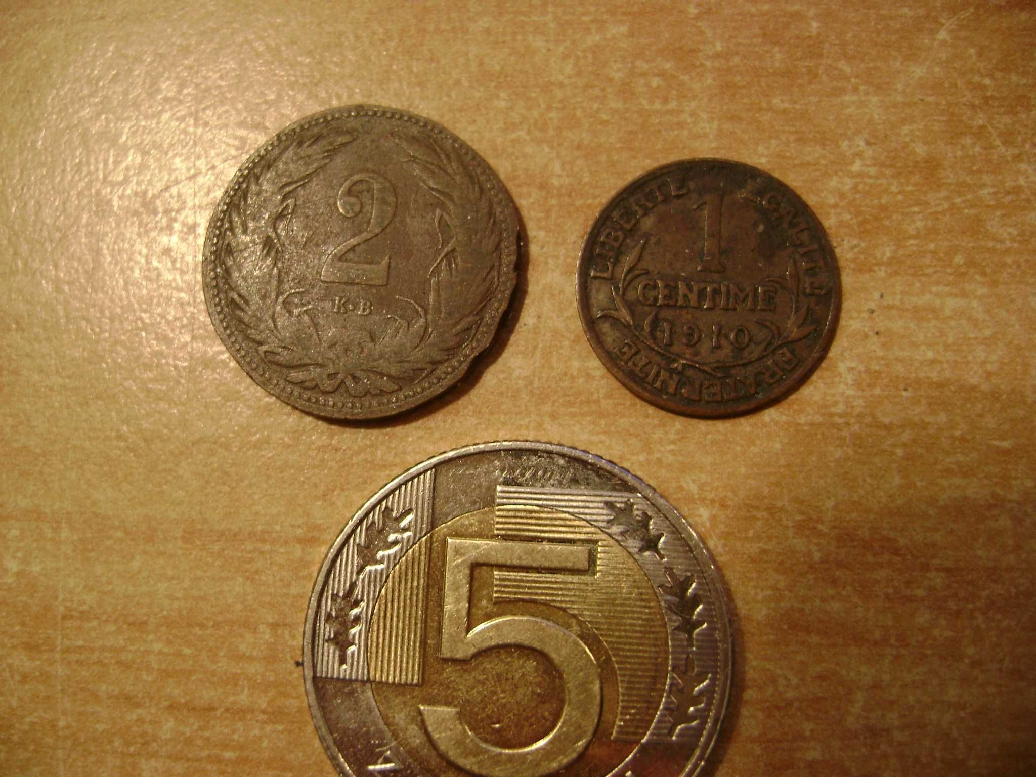 Starocie z PRL Stare monety przedwojenne Zestaw 2sztuki do rozpoznania