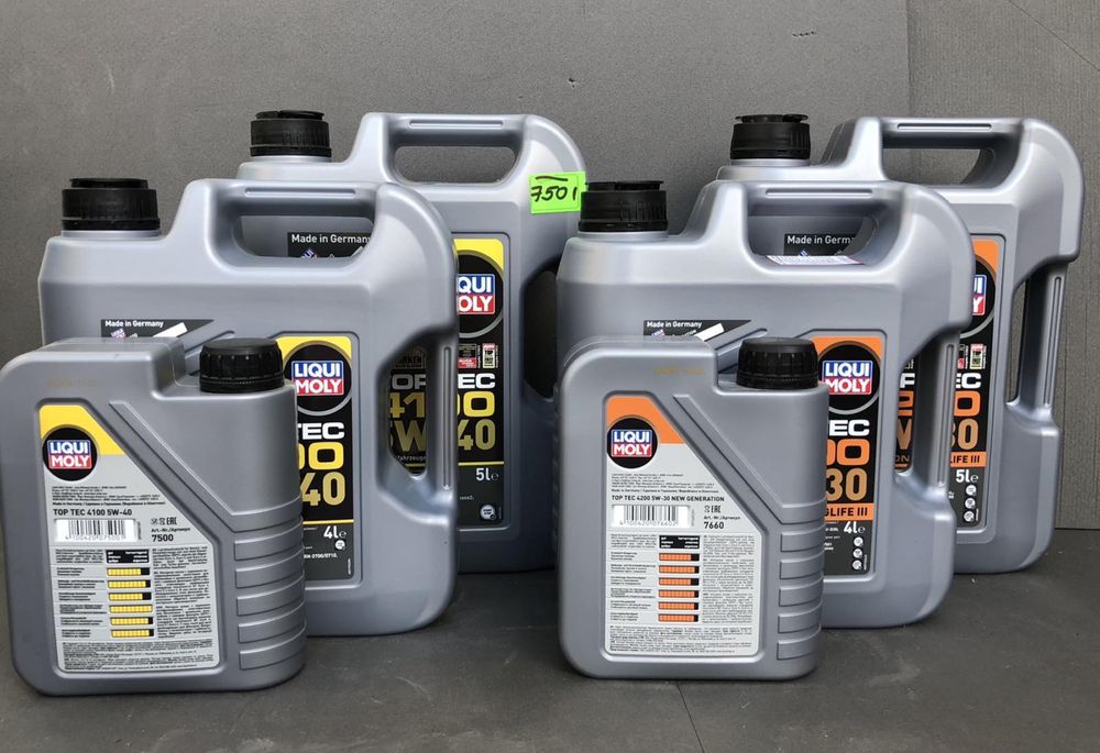 Масло 5w30 Liqui Moly 4200 5w30 5л -2075/Liqui Moly 4100 5W40 5л -1699