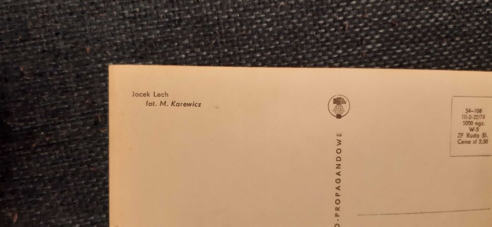 stare zdjęcie pocztówka prl jacek lech