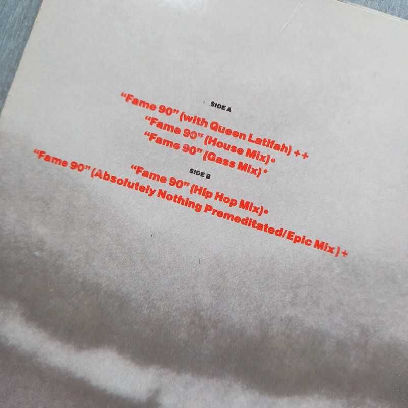 David Bowie 12" Fame 90 Pretty Woman Soundtrack Maxi-Single