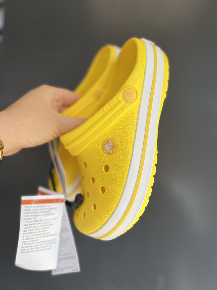 Сабо Крокс Crocband Clog Lemon / White 36