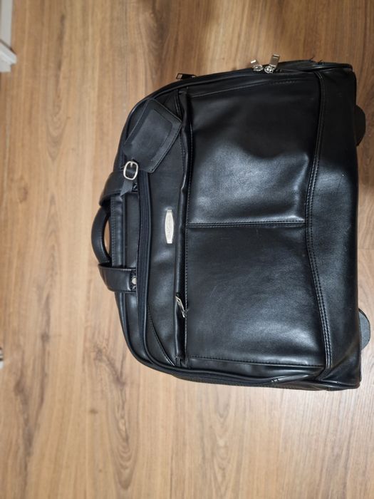 Trolley de executivo para computador de pele sintética