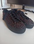 Nowe czarne w kwiatki buty Sinsay wysoka podeszwa trampki rozmiar 36