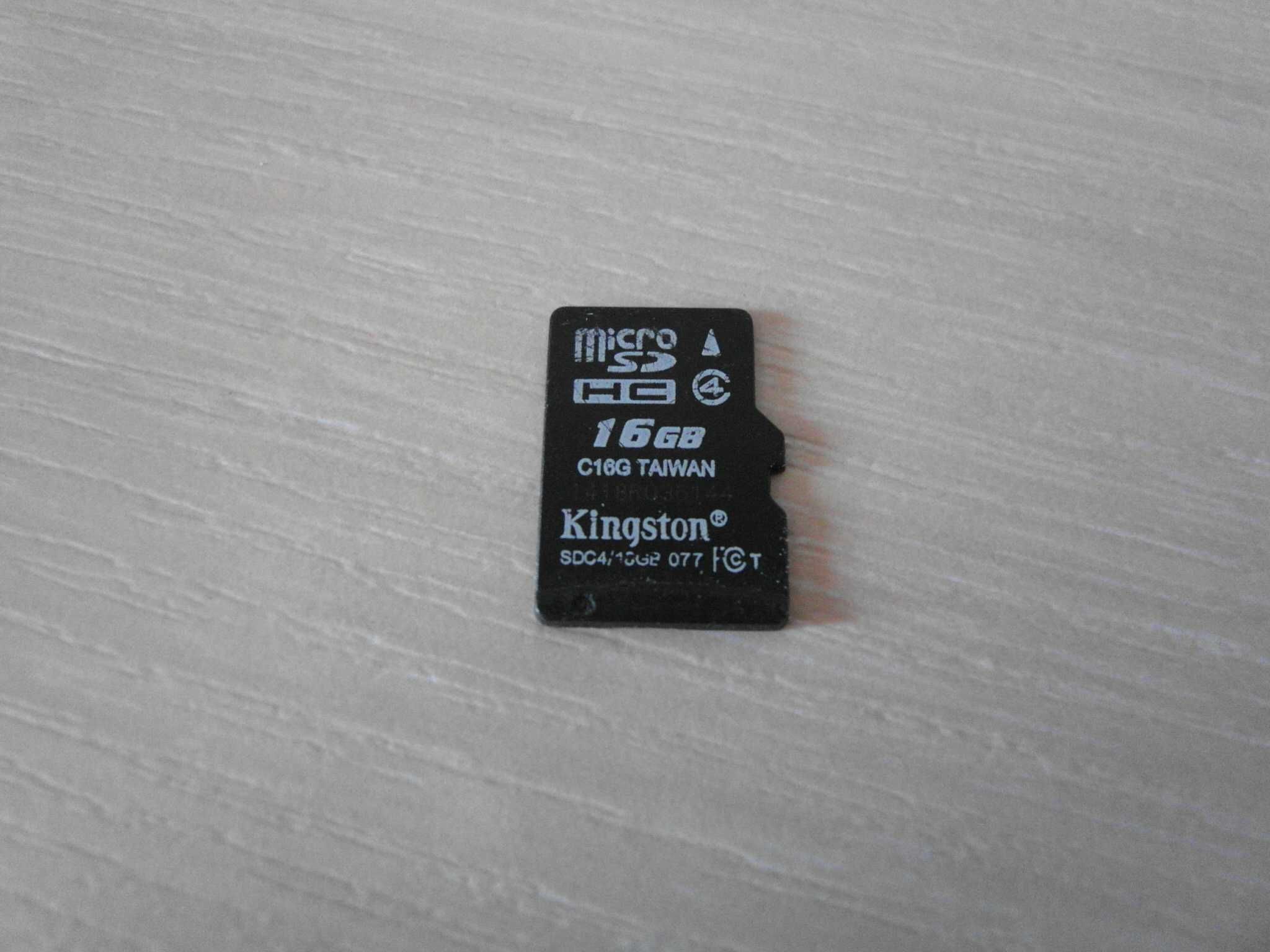 Карта памяти microSD на 16Гб