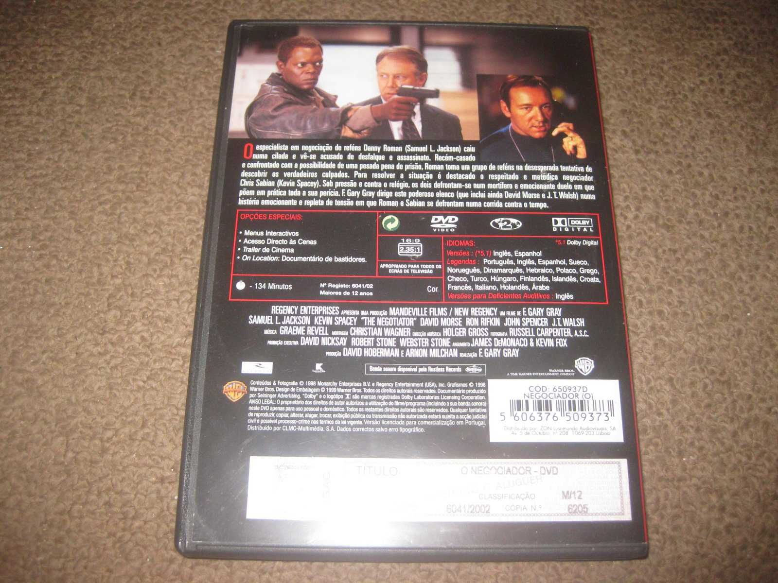 DVD "O Negociador" com Samuel L. Jackson