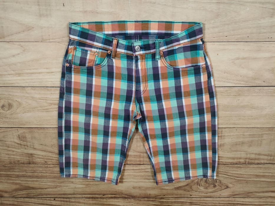 LEVI'S 504 Spodenki w Kratkę Męskie r. 30