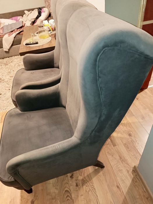 2x Fotele Uszak duże wygodne