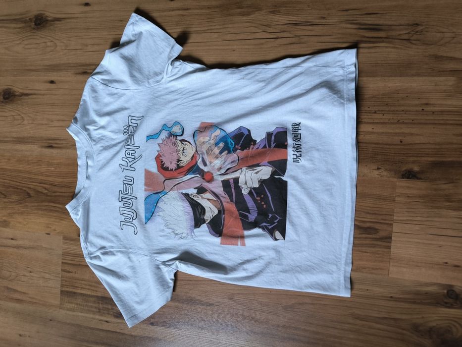 Jujutsu Kaisen t-shirt męski M biały unisex