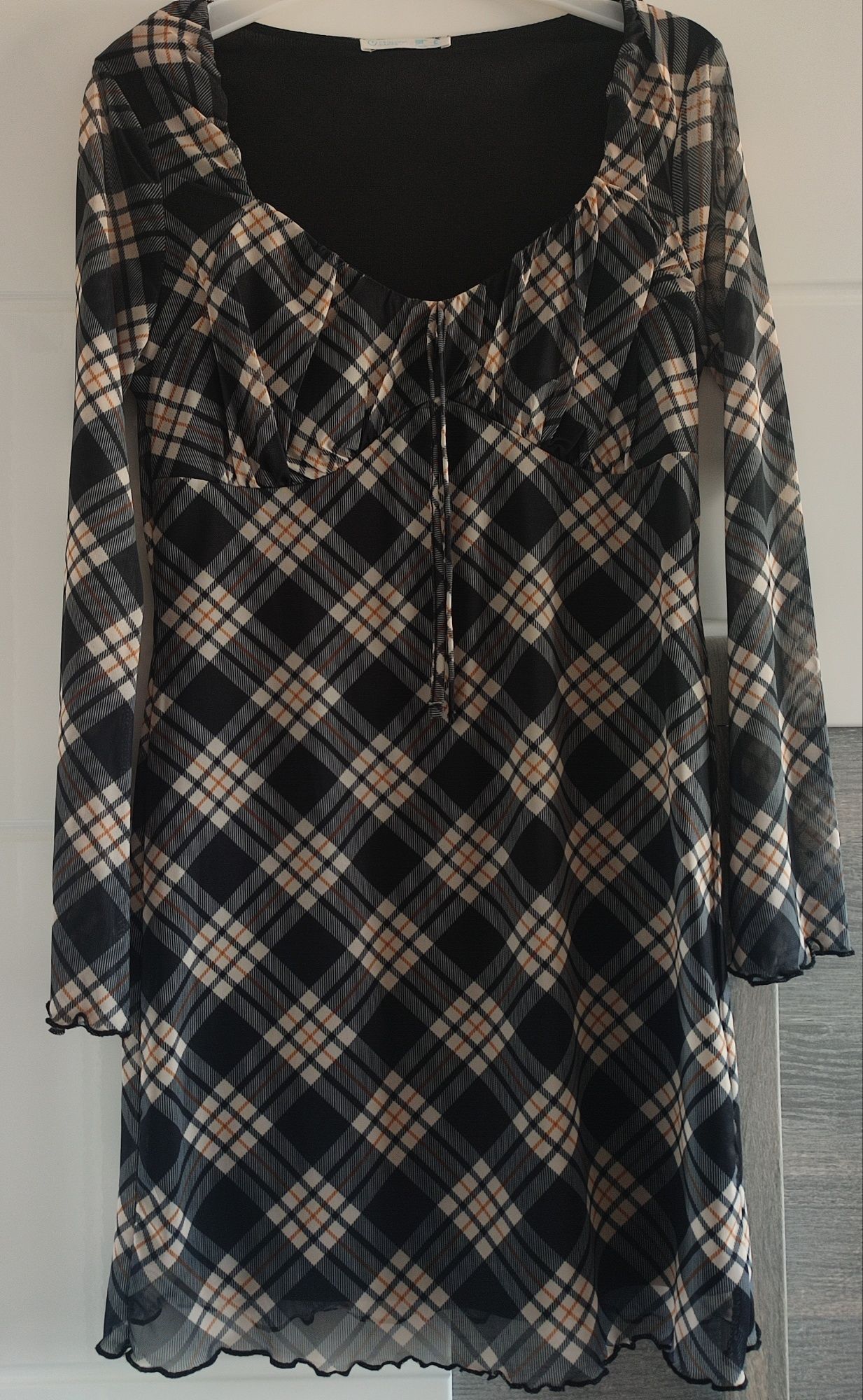 Vestido xadrez; tamanho 40