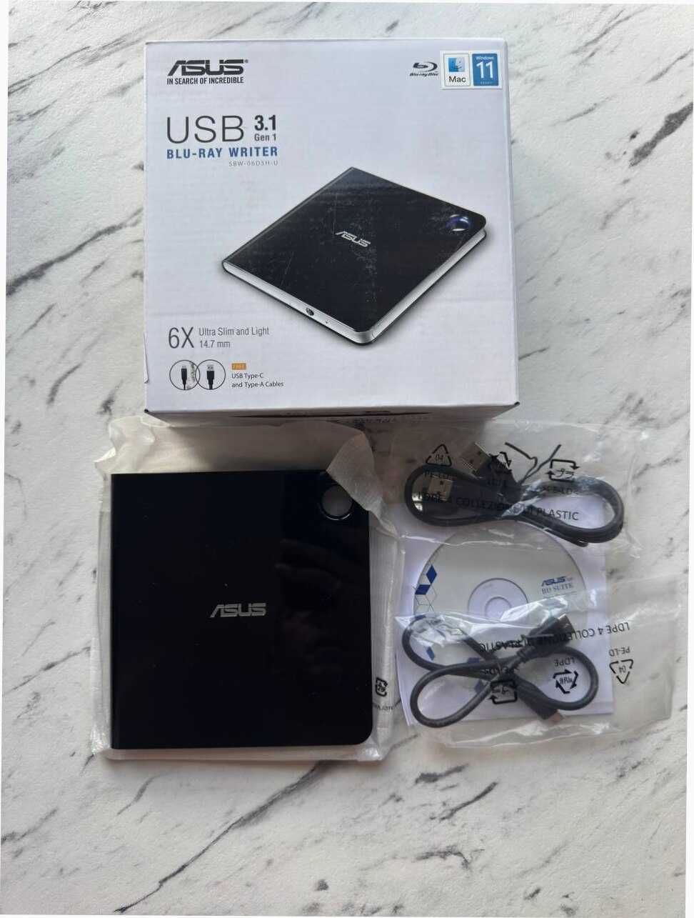 Зовнішній Blu-Ray привід ASUS SBW-06D5H-U