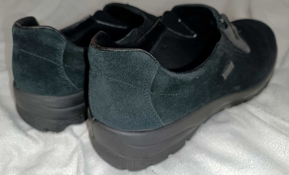 Туфли Rieker Германия как мокасины riekerTEX кожа-замшевые 41 размер