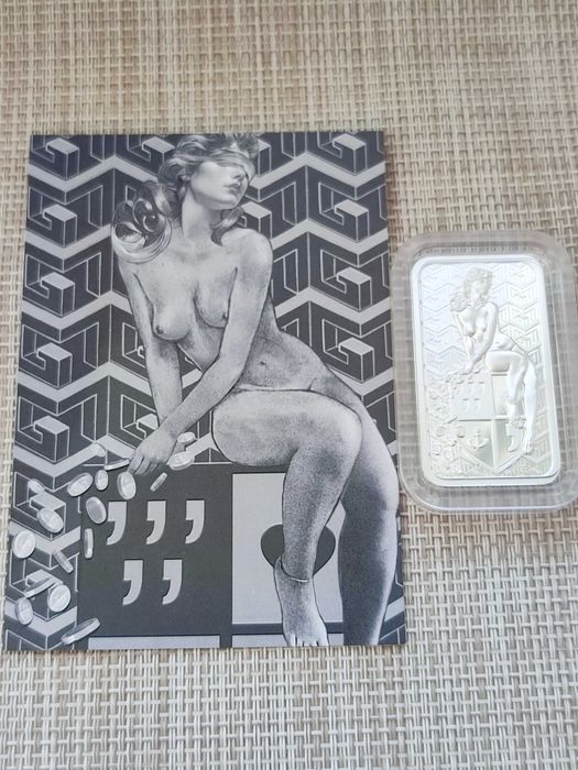 Срібна монета "Fortuna" Фортуна 1 ун. 999.9 ПРУФ Тираж 5000.