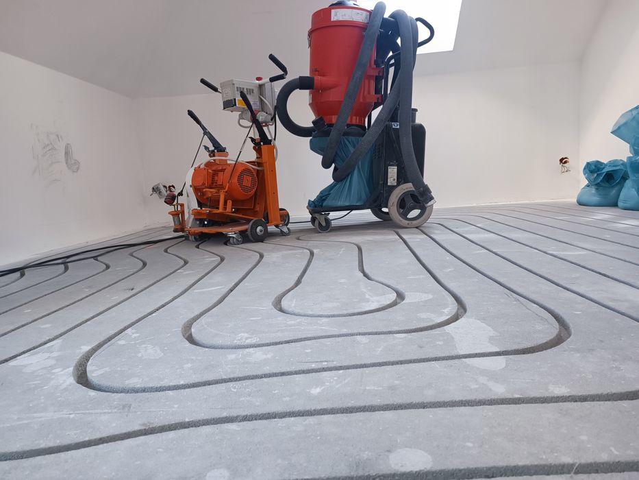 Frezowanie pod ogrzewanie podłogowe woj.śląskie,opolskie