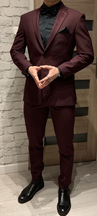 Garnitur Burgundowy Lavard