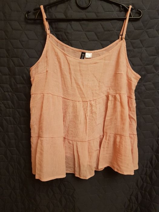 Koszulka na ramiączkach H&M Divided różowa rozmiar 40