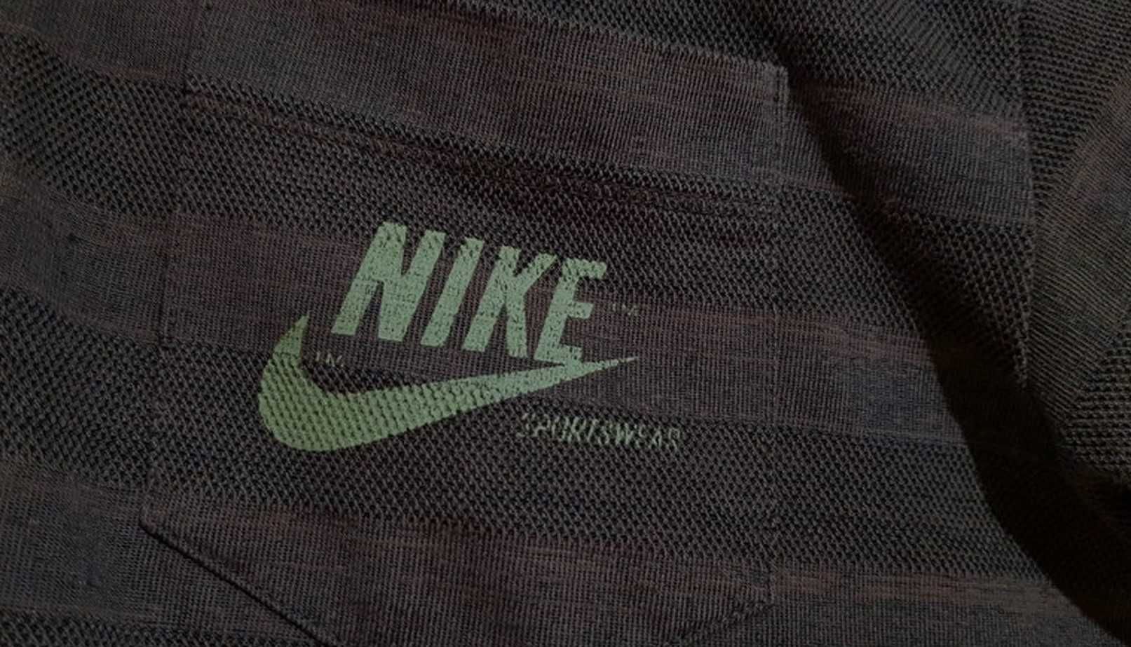 Męska Koszulka T-Shirt Z Kołnierzykiem Brązowa Nike |R. M