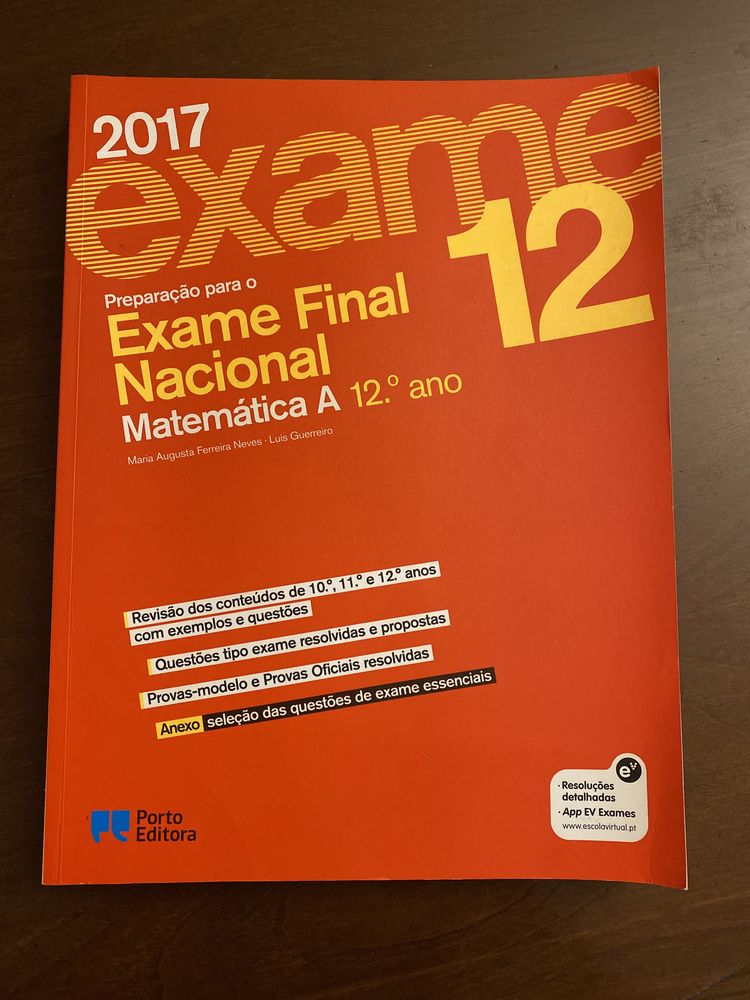 Livro preparação exame final nacional 12º Ano-Matemática A