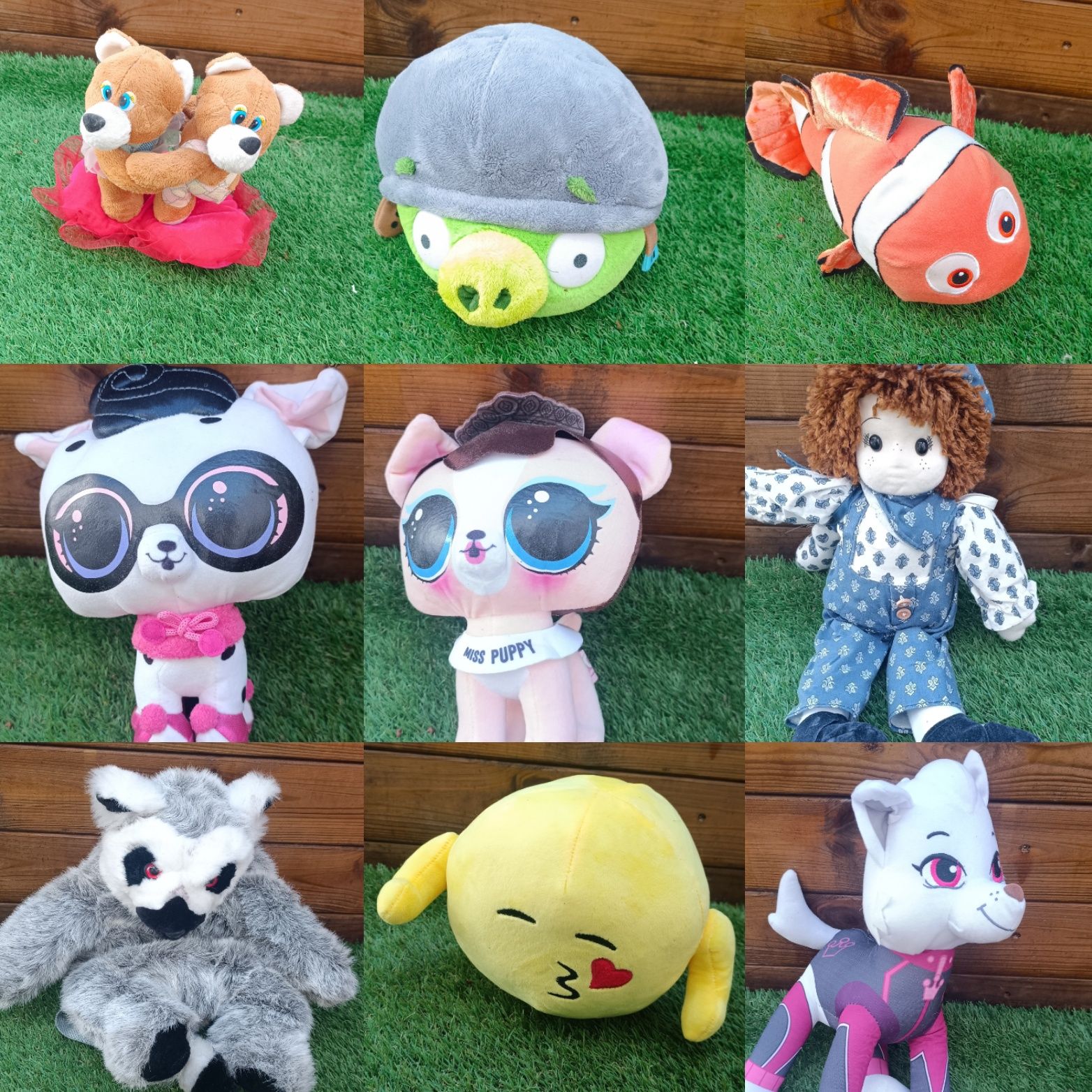 Peluches de varias marcas