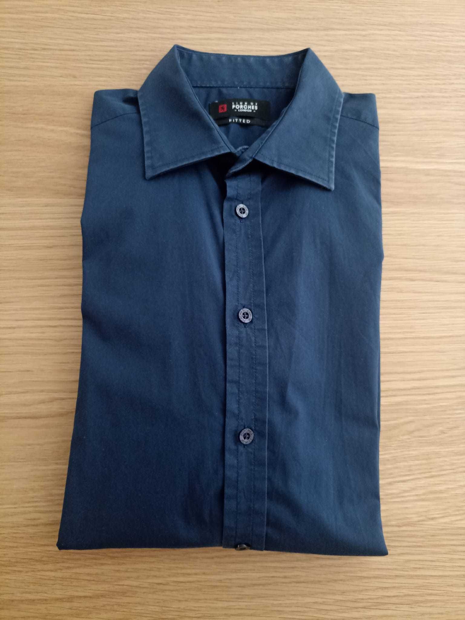 Camisa Lion of Porches – Azul, Tamanho M Fitted