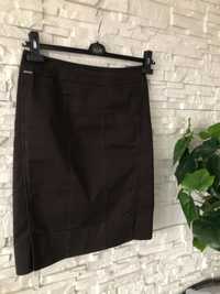Spódnica ołówkowa brązowa Solar czarna długa krótka spódniczka mini
