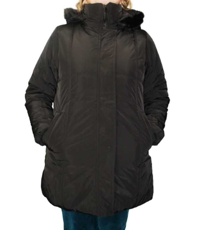 Damska kurtka gruba czarna rozmiary od XL do 5XL