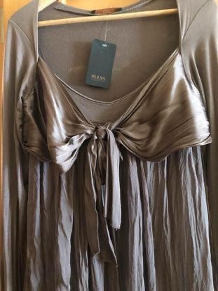 Vestido Rulys em algodão e acetinado XL