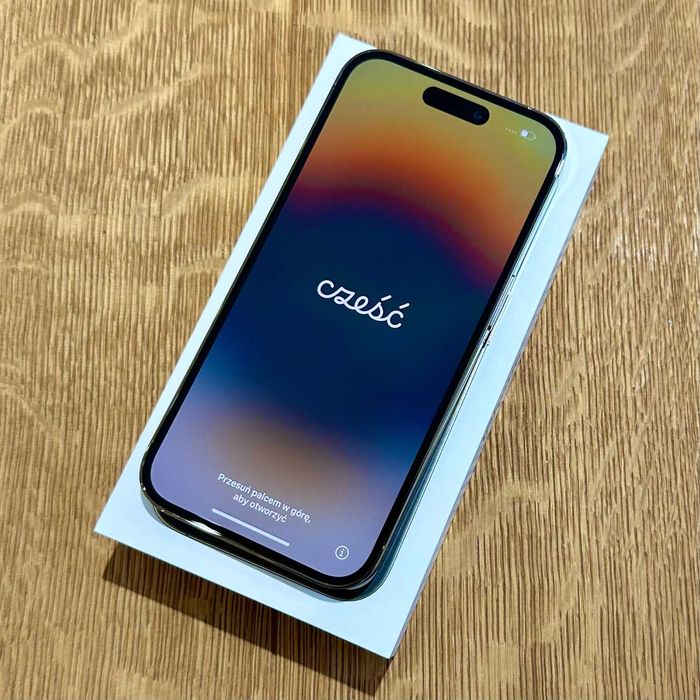  Apple iPhone 14 Pro 128GB Gold Idealny Bat. 100% Gwarancja ROK