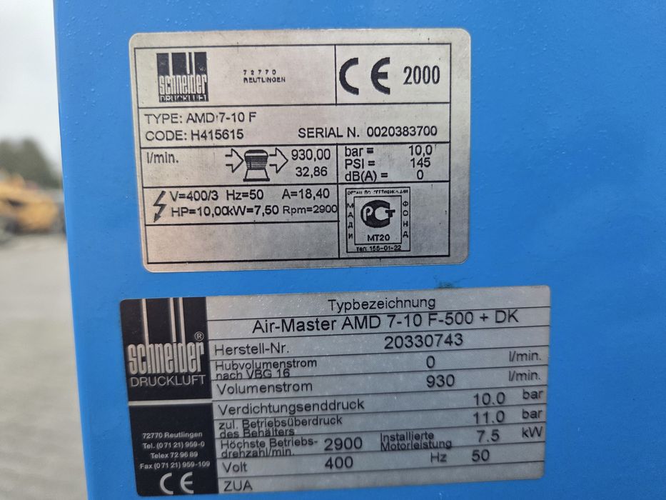 Sprężarka śrubowa Schneider AMD 7-10F