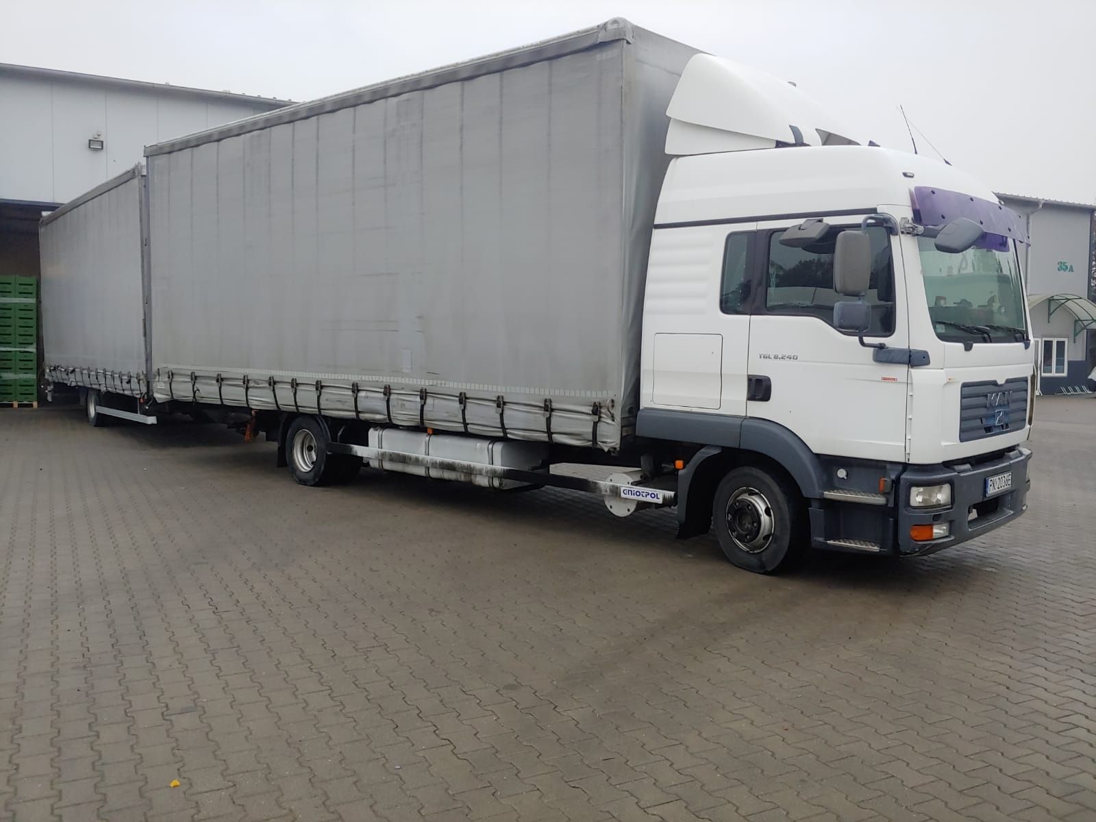 Sprzedam zestaw Man TGL 12.240 + Przyczepa Gmiotpol