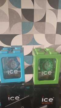 Zegarek ice watch niebieskie zielone datownik wodoszczelny