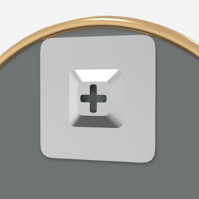 Lustro Ścienne, Złote, Ø 40 Cm, Okrągłe