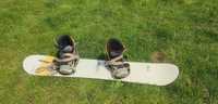 Deska snowboardowa 128 cm z butami