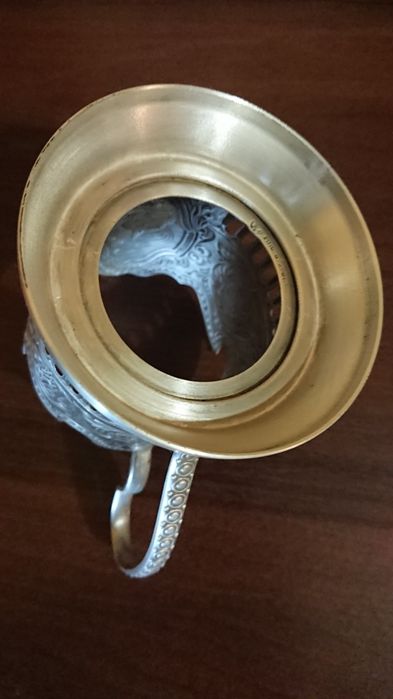 Подстаканник мельхиоровый