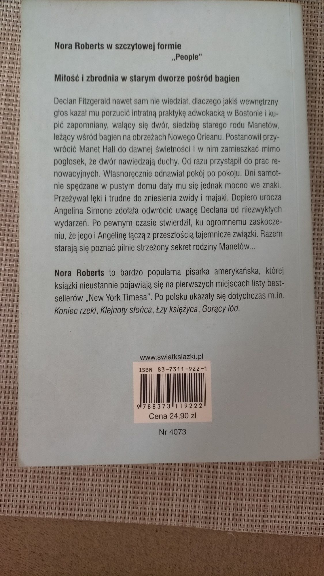 Nora Roberts Noce na bagnach Luizjany
