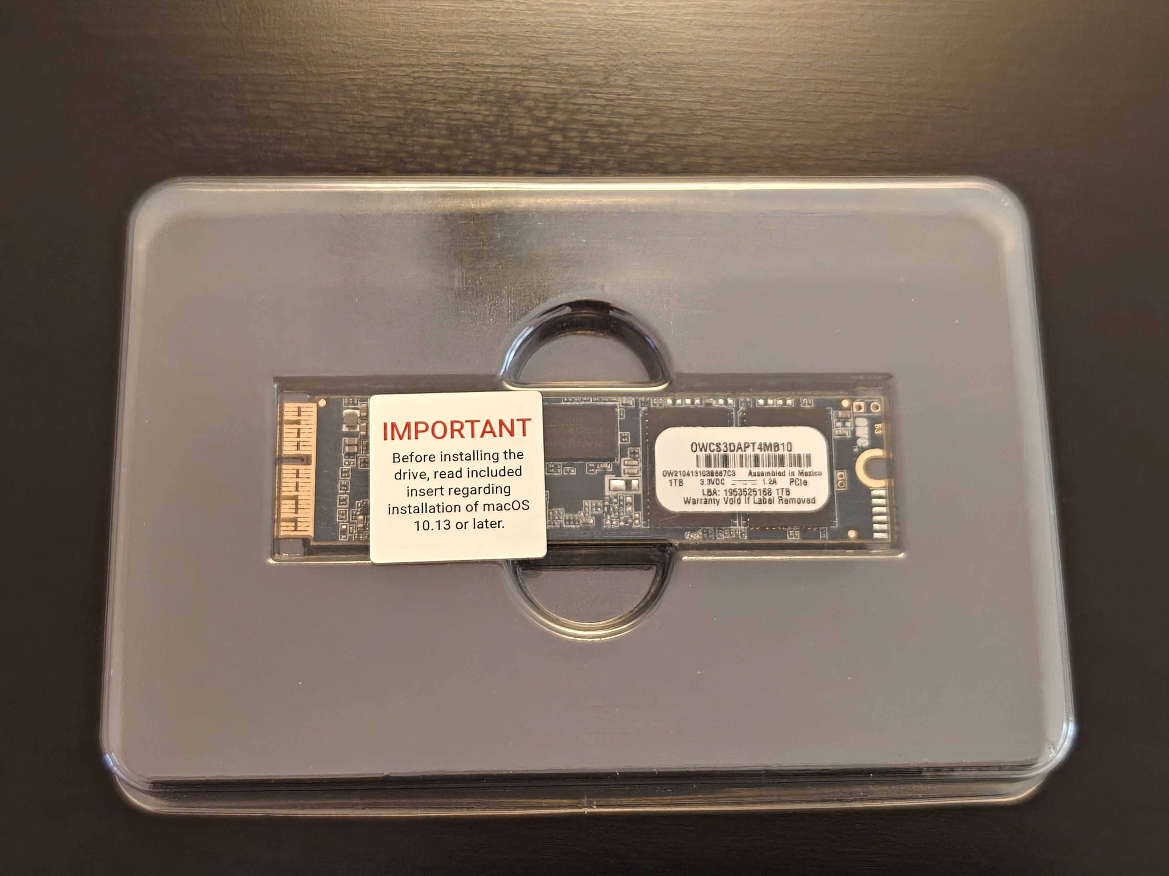 SSD Aura Pro X2 1Tb (p/ upgrade Macbook)