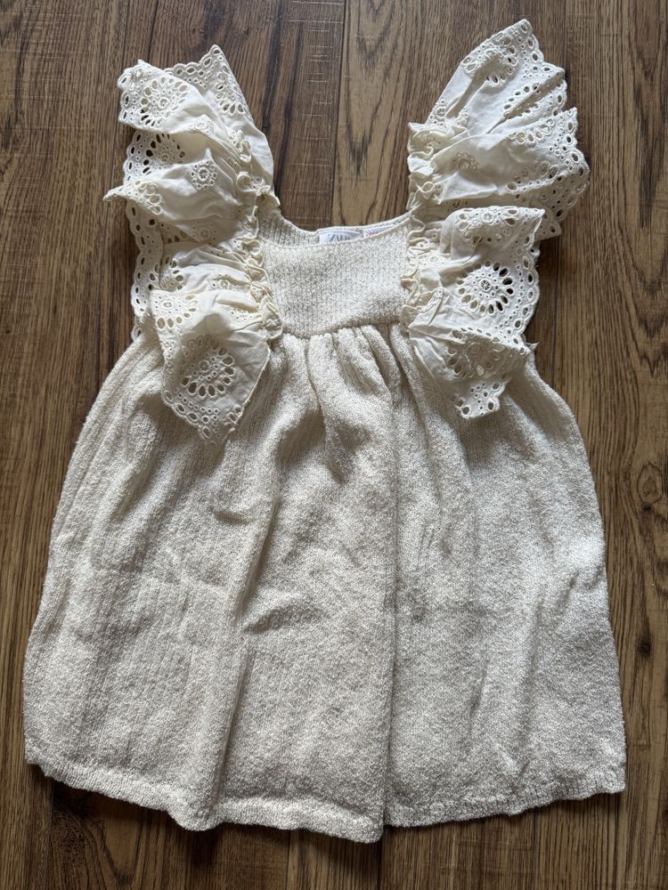 Zara sukienka boho ecru 92