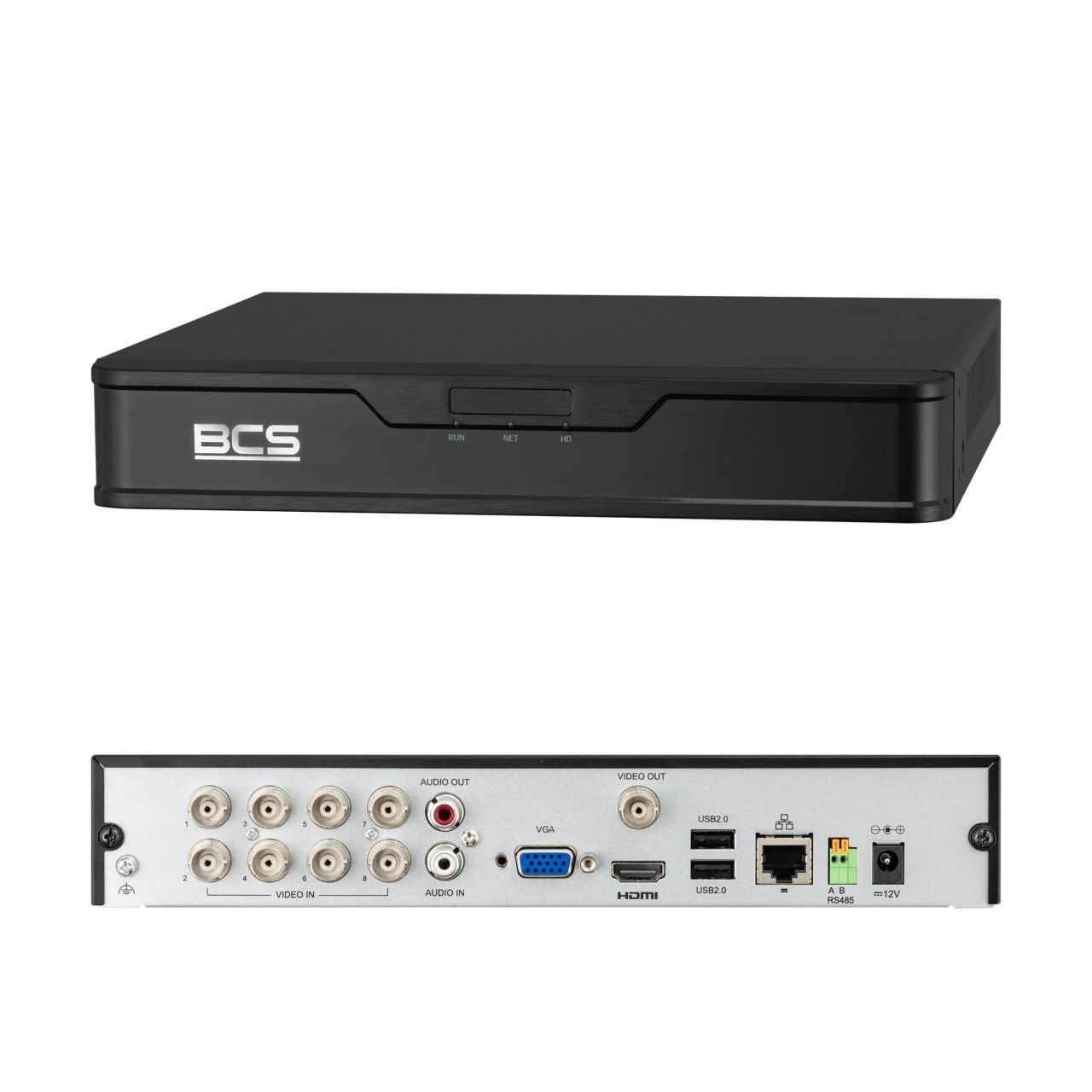 BCS-P-XVR0801-II BCS POINT rejestrator 8 kanałowy 5W1 DO 8MPX