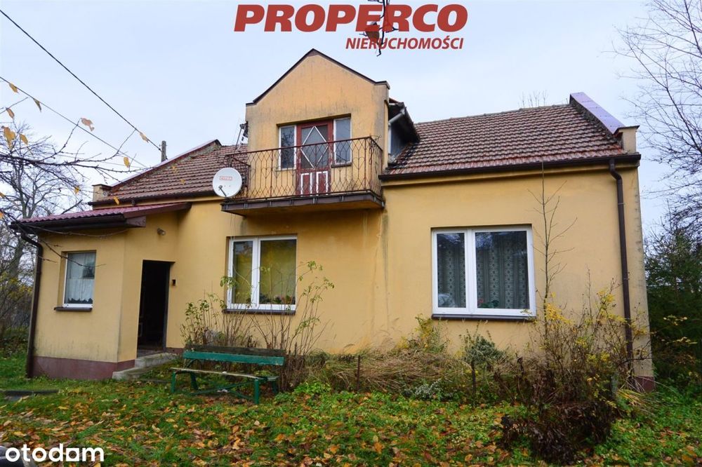 Dom 3-pok., 77m2, 2,5ha, Byczów, gm. Pińczów